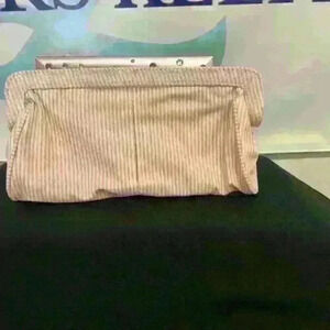 Old Navy, pink and white clutch purse